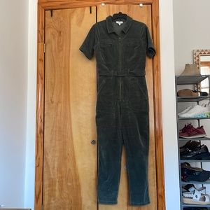 & Other Stories Green Corduroy Jumpsuit